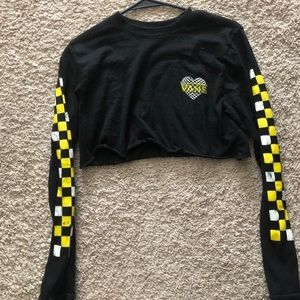 VANS Crop Top Long Sleeve SIZE:S